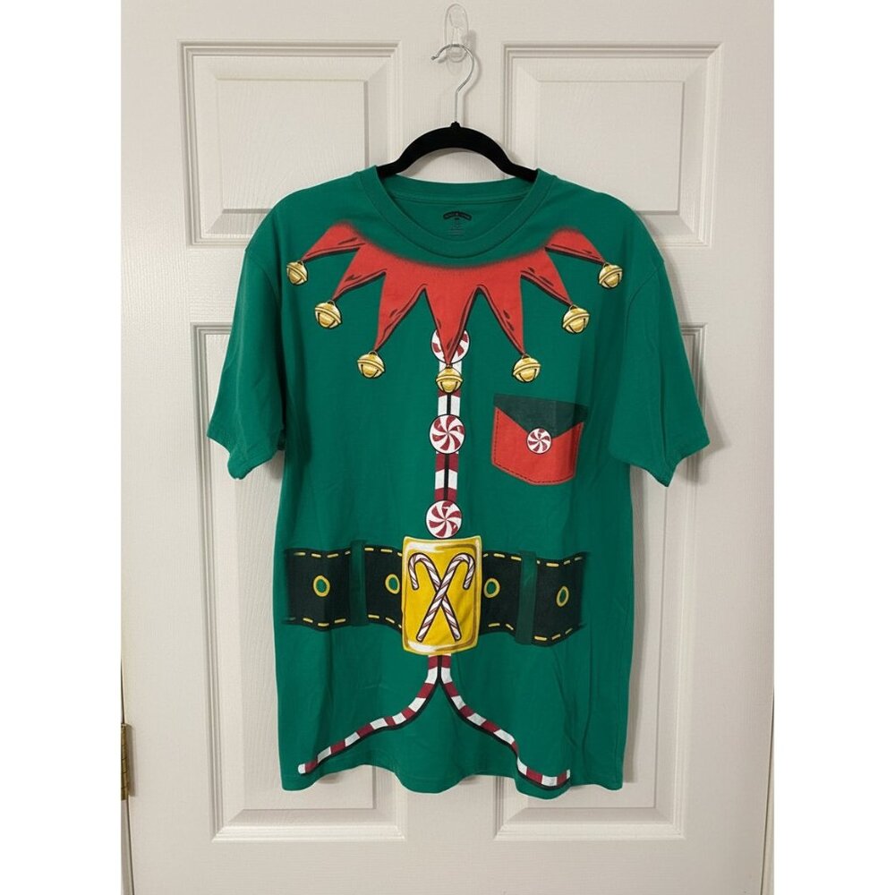 Holiday Time Elf Graphic T-Shirt – Size Large‎